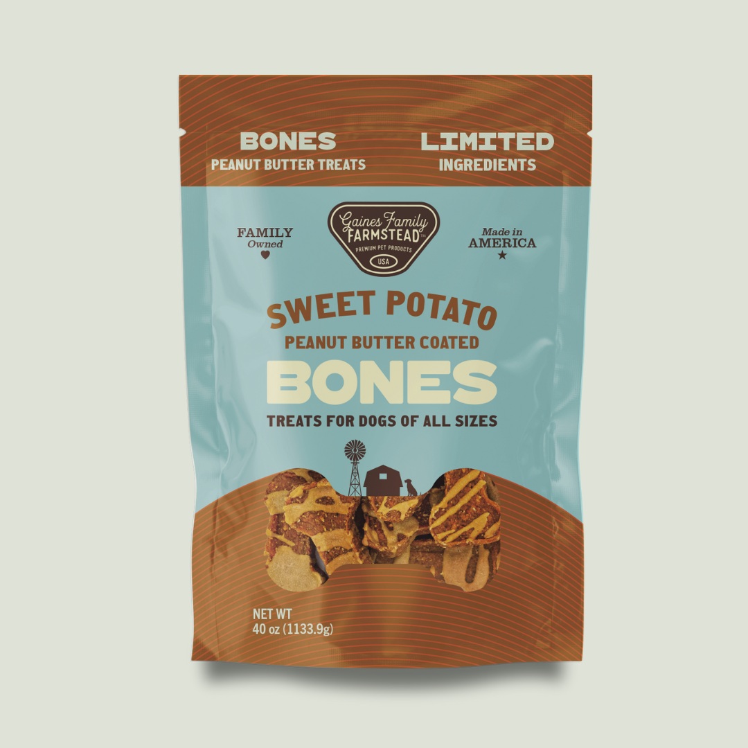 Peanut Butter Sweet Potato Bones