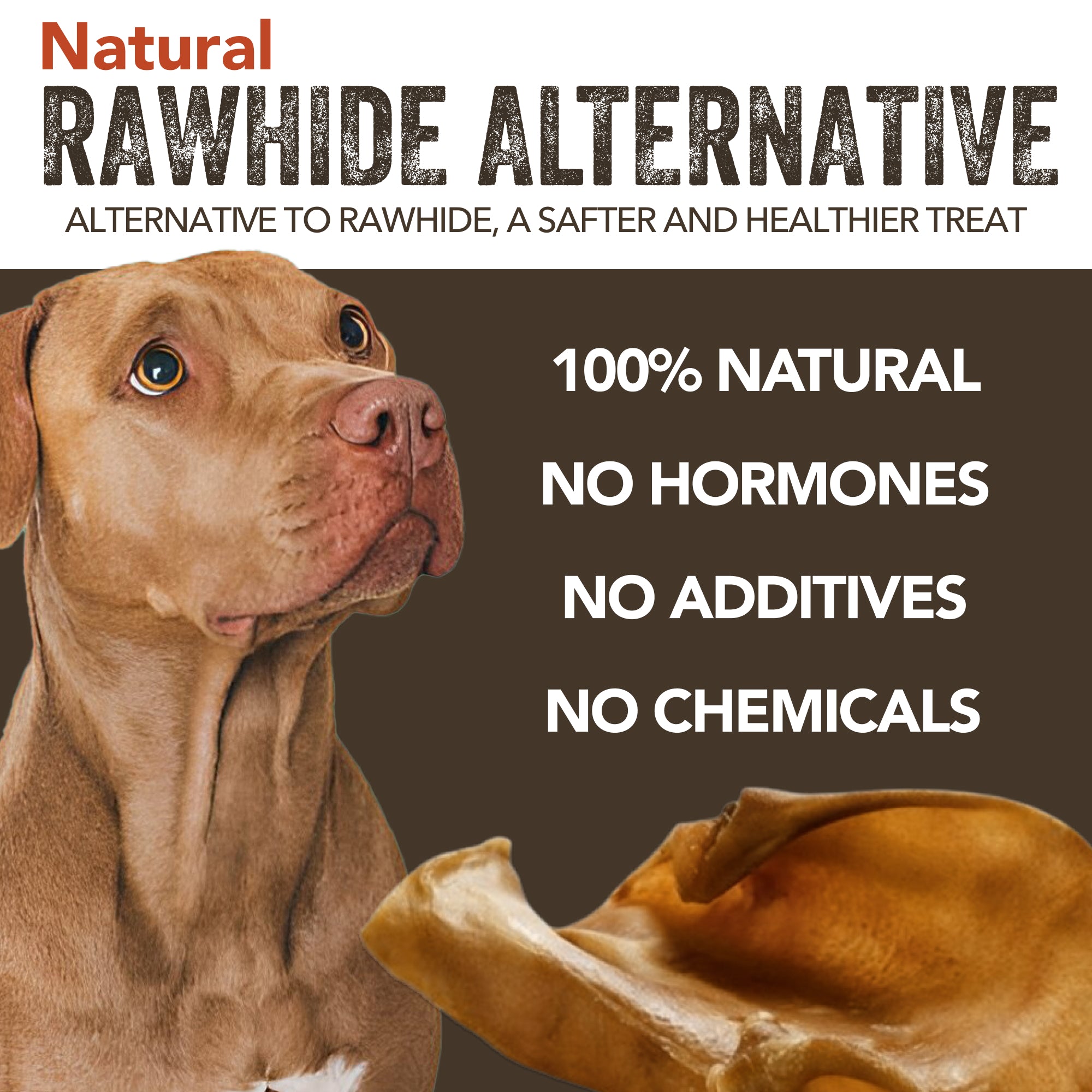 Rawhide Free, Natural, No Additives