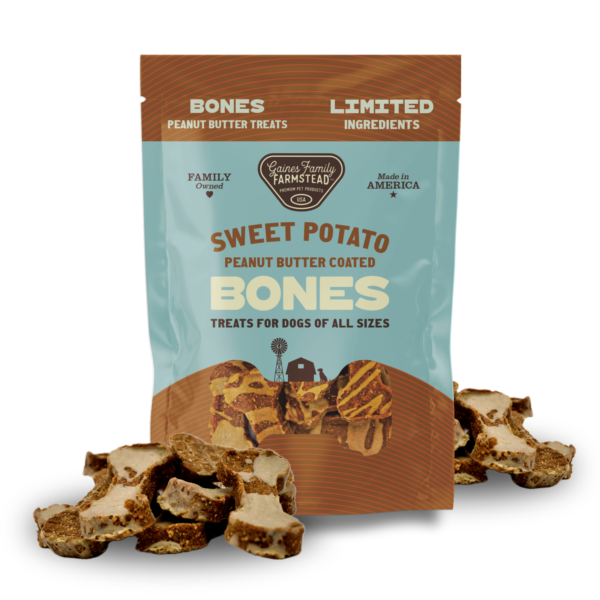 Peanut Butter Sweet Potato Bones
