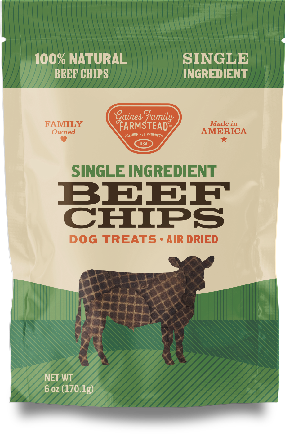 Gaines Family Farmstead Beef Chips bag